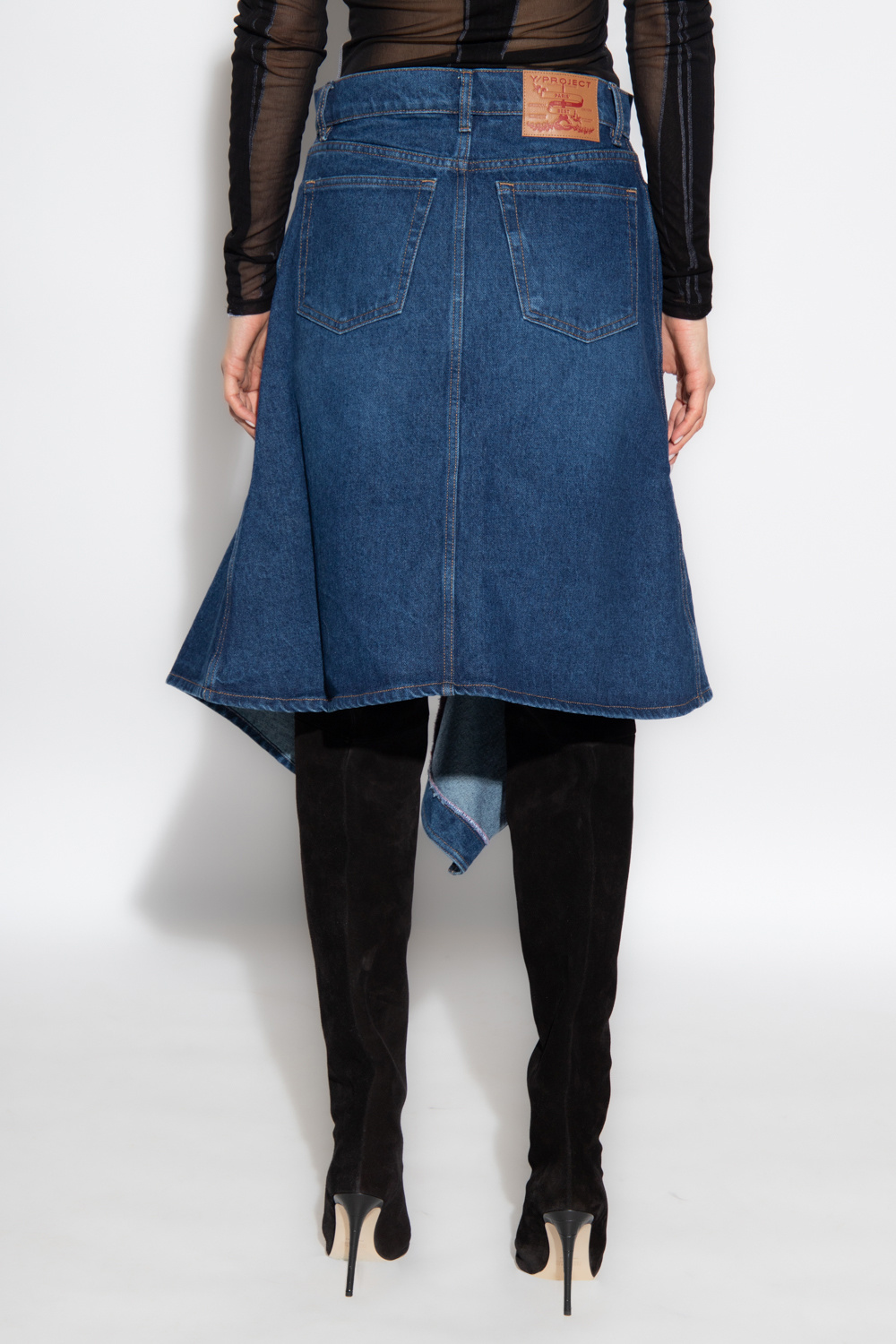 スカート ozz on skull asymmetry design skirt OZZ ON デザインスカート ozz on skull asymmetry design skirt